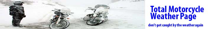 Keep up with the weather this year with Total Motorcycle Weather!