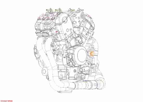 2009 Aprilia V4 Race Machine Engine 