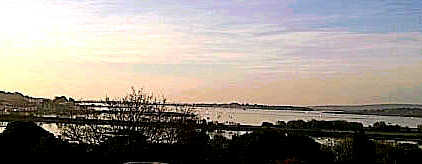 Poole Harbour, Dorset with view to the Purbecks 0700hrs