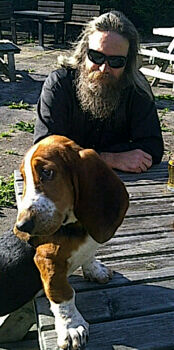 Birthday boy with new friend