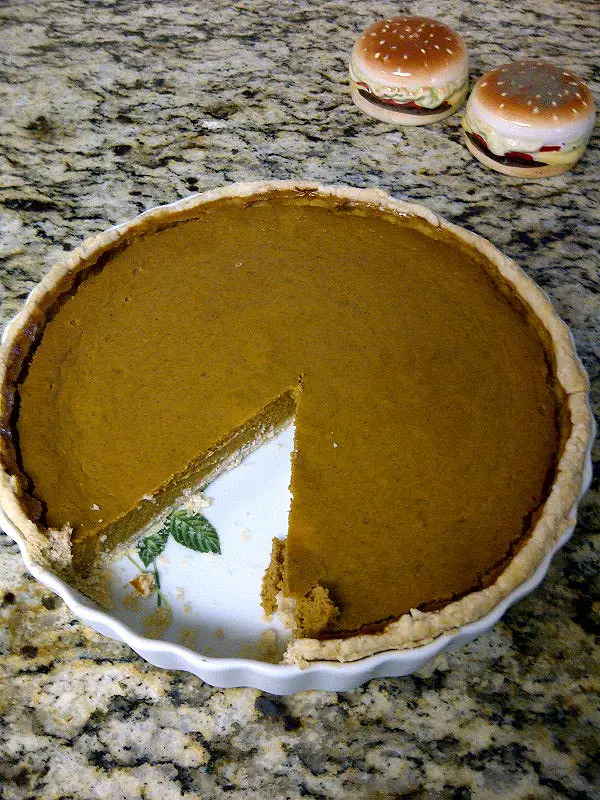 Andrea's Homemade Pumpkin Pie.