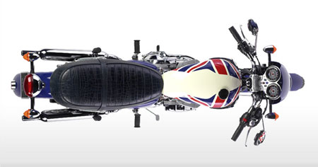 2006 Triumph Bonneville T100 Union Flag with Naked Lady