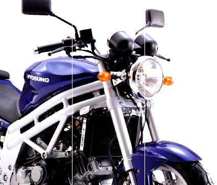 Comet PER HYOSUNG COMET GT 650 R 2008 08 COPPIA SPECCHIETTI RETROVISORE ALLUMINIO SPEC 