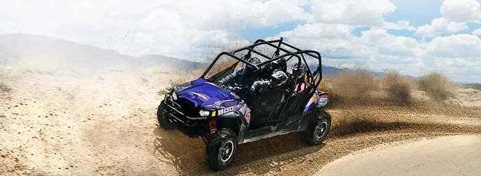 2013 Polaris RZR4 800 EPS Blue Fire/Orange LE Review