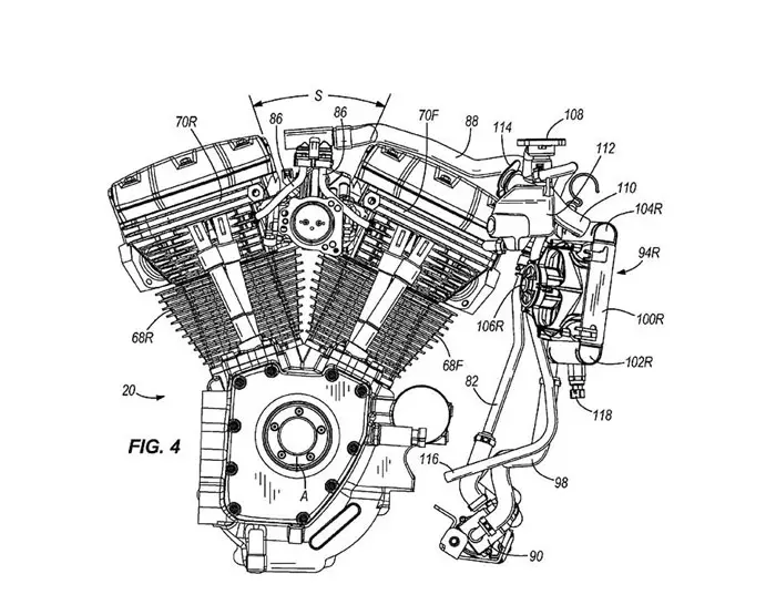 2011 harley davidson water cooled engine us patent Basic Wiring Diagram Harley Davidson WaterCooledEnginePatenta small