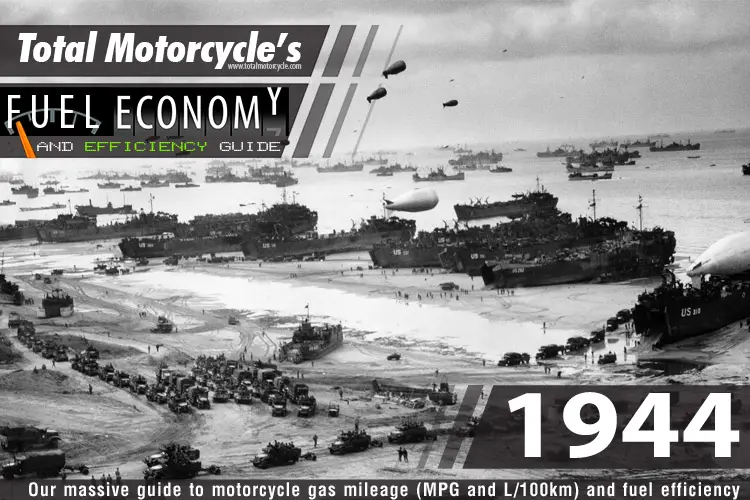 1944 Motorcycle MPG Fuel Economy Guide