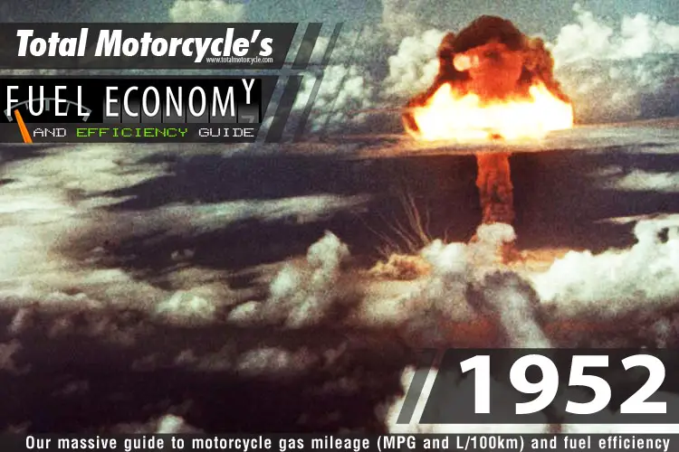 1952 Motorcycle MPG Fuel Economy Guide