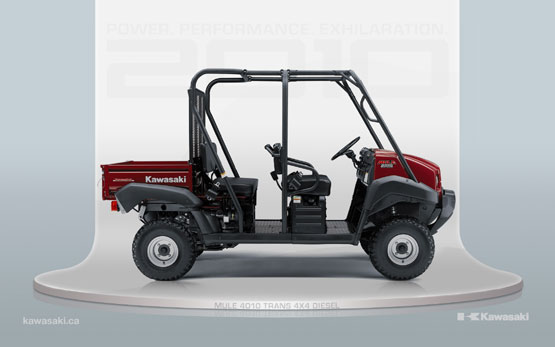 2010 Kawasaki Mule 4010 Trans4x4 Diesel 