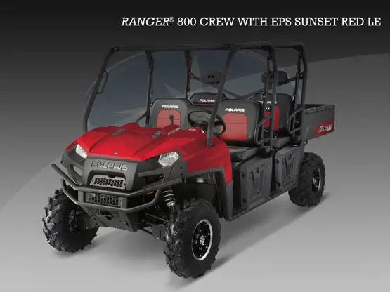 2010 Polaris Ranger 800 CREW EPS Sunset Red LE 