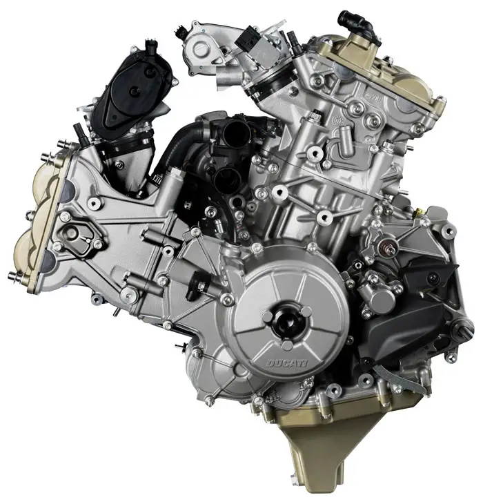 2012 Ducati Superquadro 195hp L-twin Engine 
