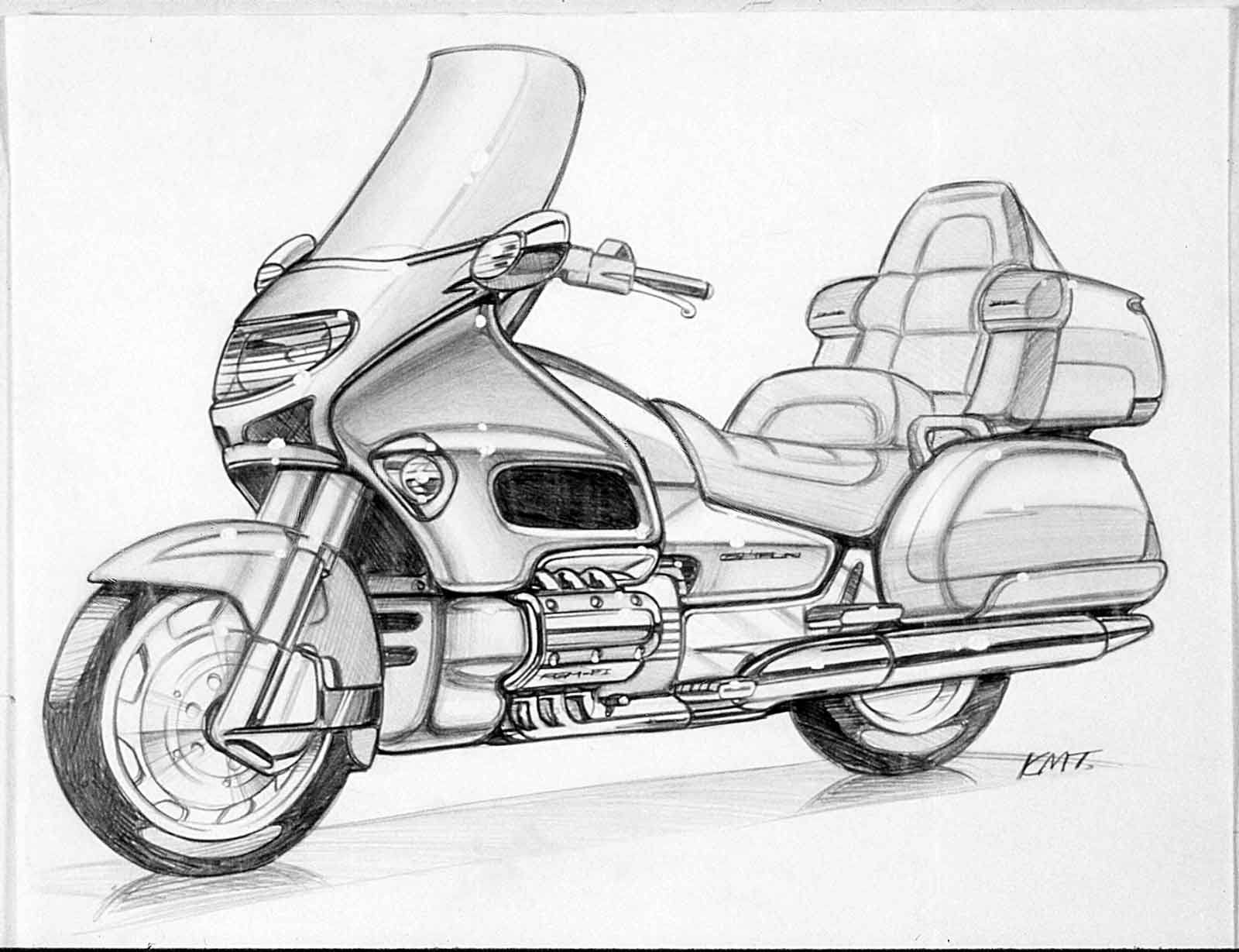 Honda Goldwing 1800 чертеж