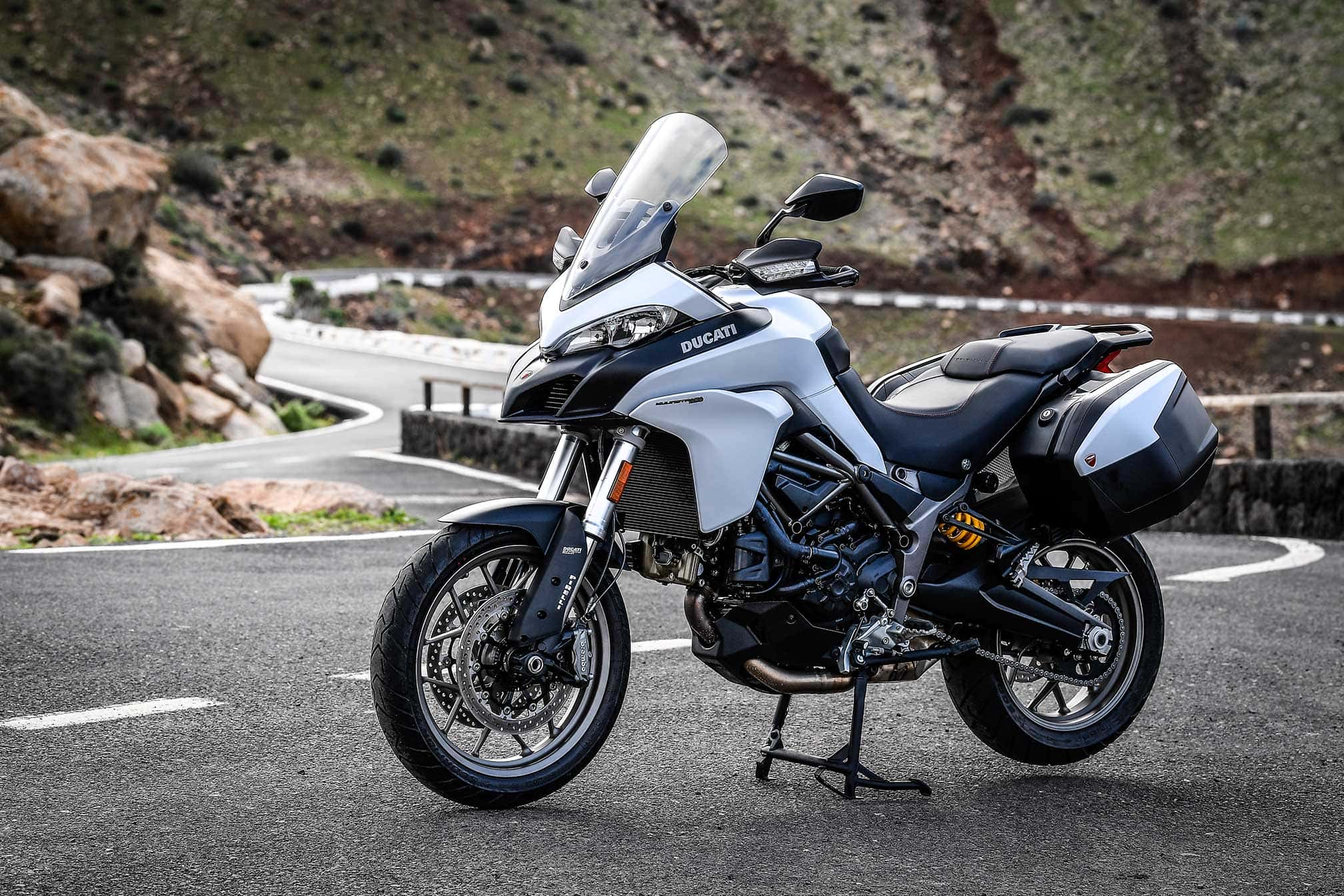 Support GPS Moto Pour Ducati Multistrada 950/S (2017-2024) - Support Aluminium Noir - Fixation Stable