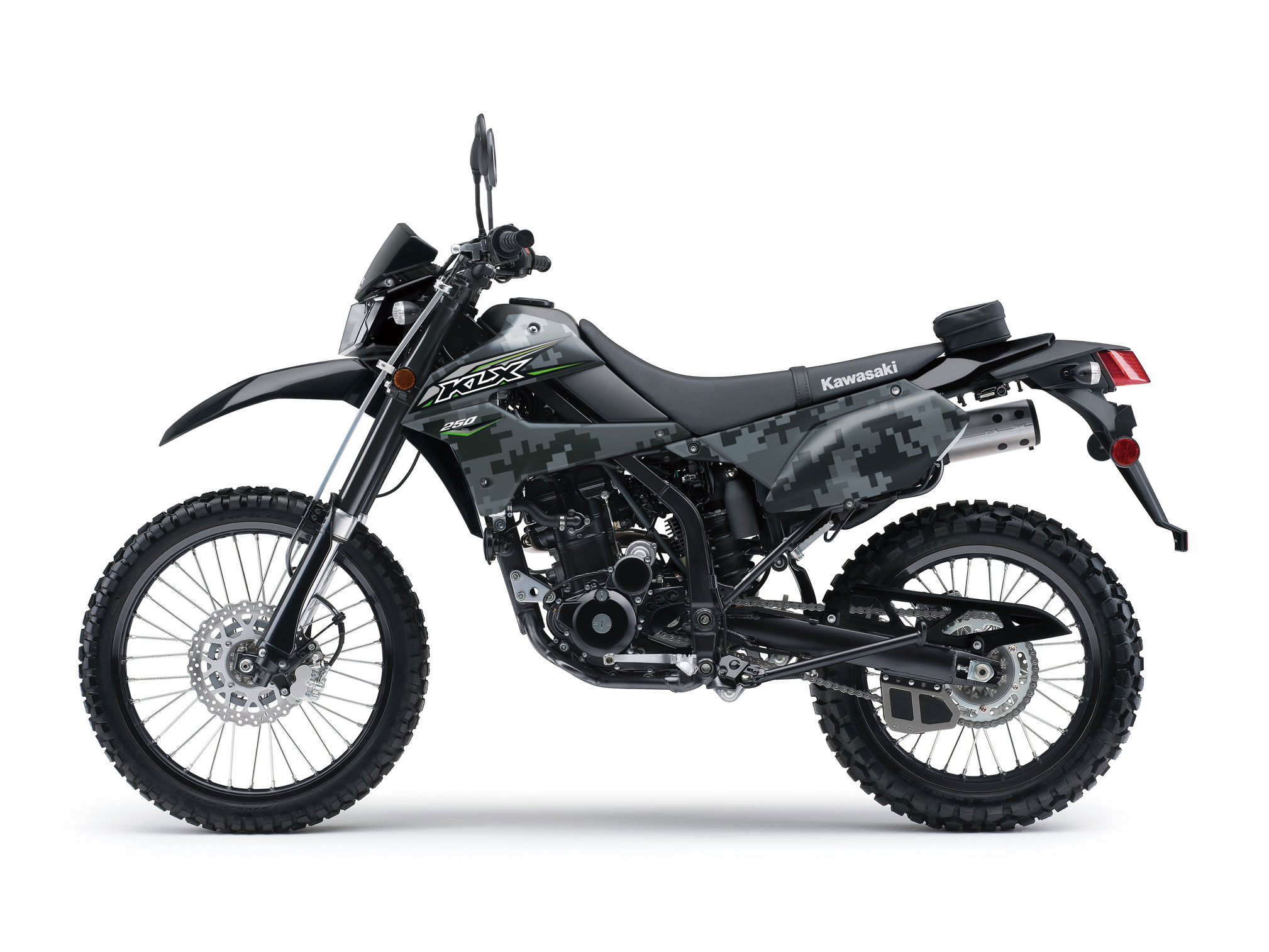 2018 Kawasaki KLX250S Camo Review • Total Motorcycle