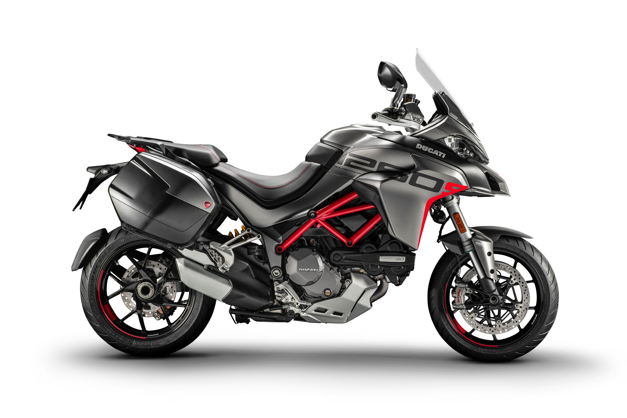 Get Your Ducati Multistrada 1260 S Lookin' Sharp With These 3D Resinated Mirror Stickers – Ducati Red, Iceberg White, Or Volcano Grey (2018-2020)