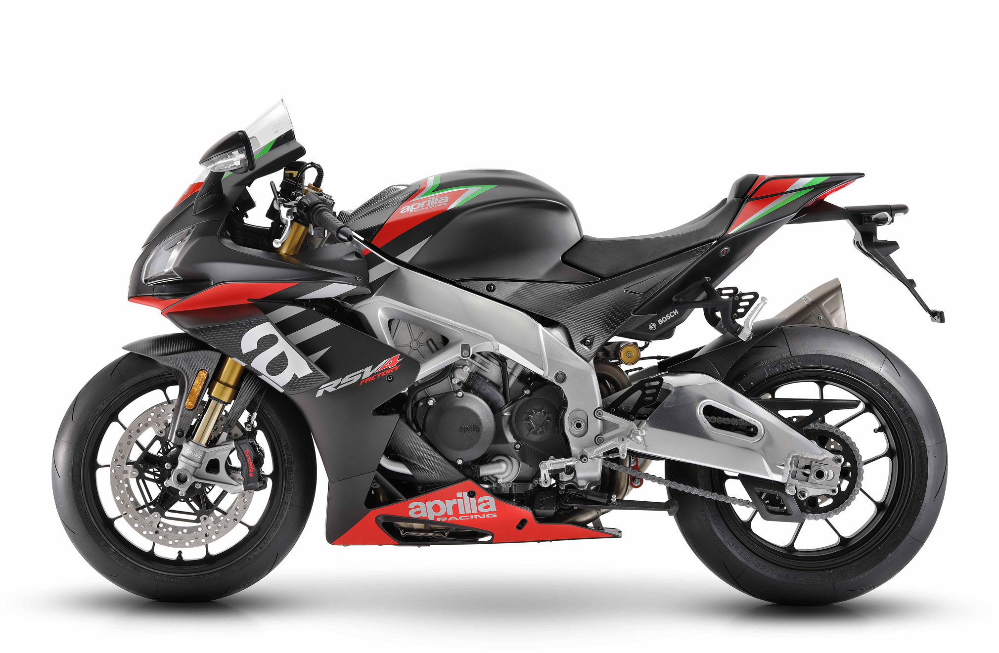 thumbnail interactive-video image 1 of Aprilia Racing RSV4 Tuono Double-Sided MotoGP Keychain - Black Fabric - US Seller 1 of 5