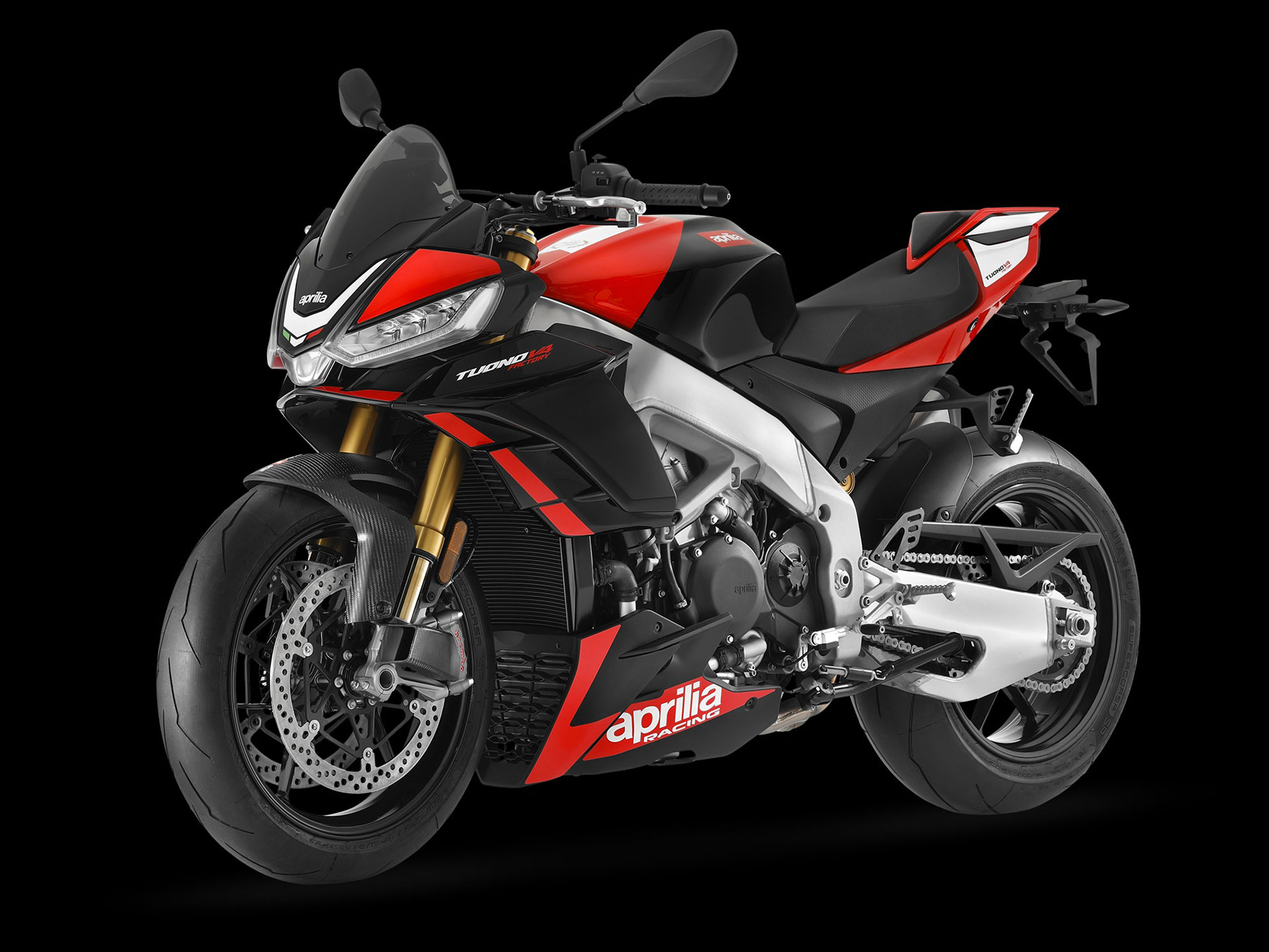 thumbnail image 2 of Powerbronze Dark Tint Double Bubble Screen For Aprilia Tuono V4 (2021-2024) - UK Made 2 of 6