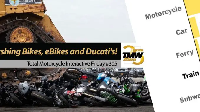 Interactive-Friday-Crushing-Bikes,-eBikes-and-Pricey-Ducati's-title Interactive Friday: Crushing Bikes, eBikes and Pricey Ducati's!