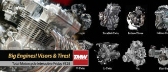 Interactive Friday: Big Motorcycle Engines! Helmet Visors & New Tires!