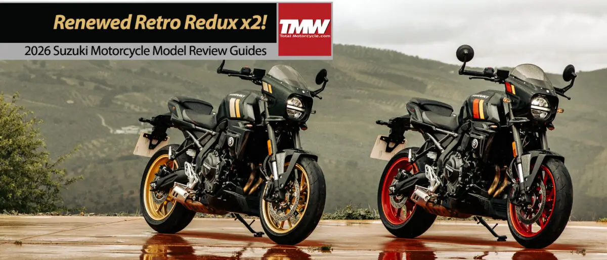 New Retro Redux: 2026 Suzuki GSX-8T and GSX-8TT motorcycles!