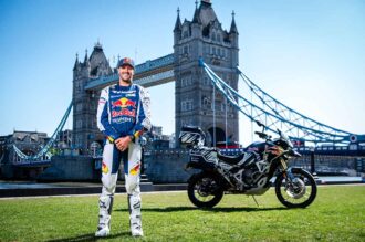 WORLD RECORD ATTEMPT: RED BULL RIDER TRIUMPH AMBASSADOR & DAKAR CHAMPION SAM SUNDERLAND