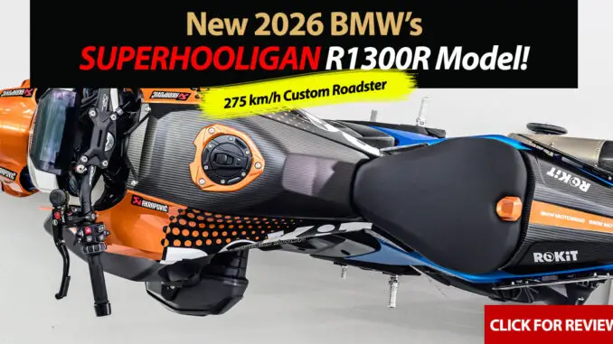 BMW Goes Super Hooligan: New 2026 BMW R1300R Roadster!