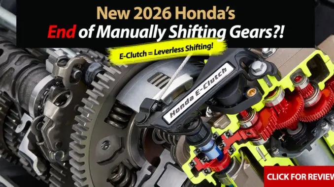 New 2026 Honda Motorcycles: E-clutch End of Manual Shifting?!?